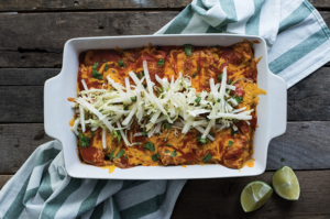 Enchiladas with Jicama Slaw- La Preferida Recipe