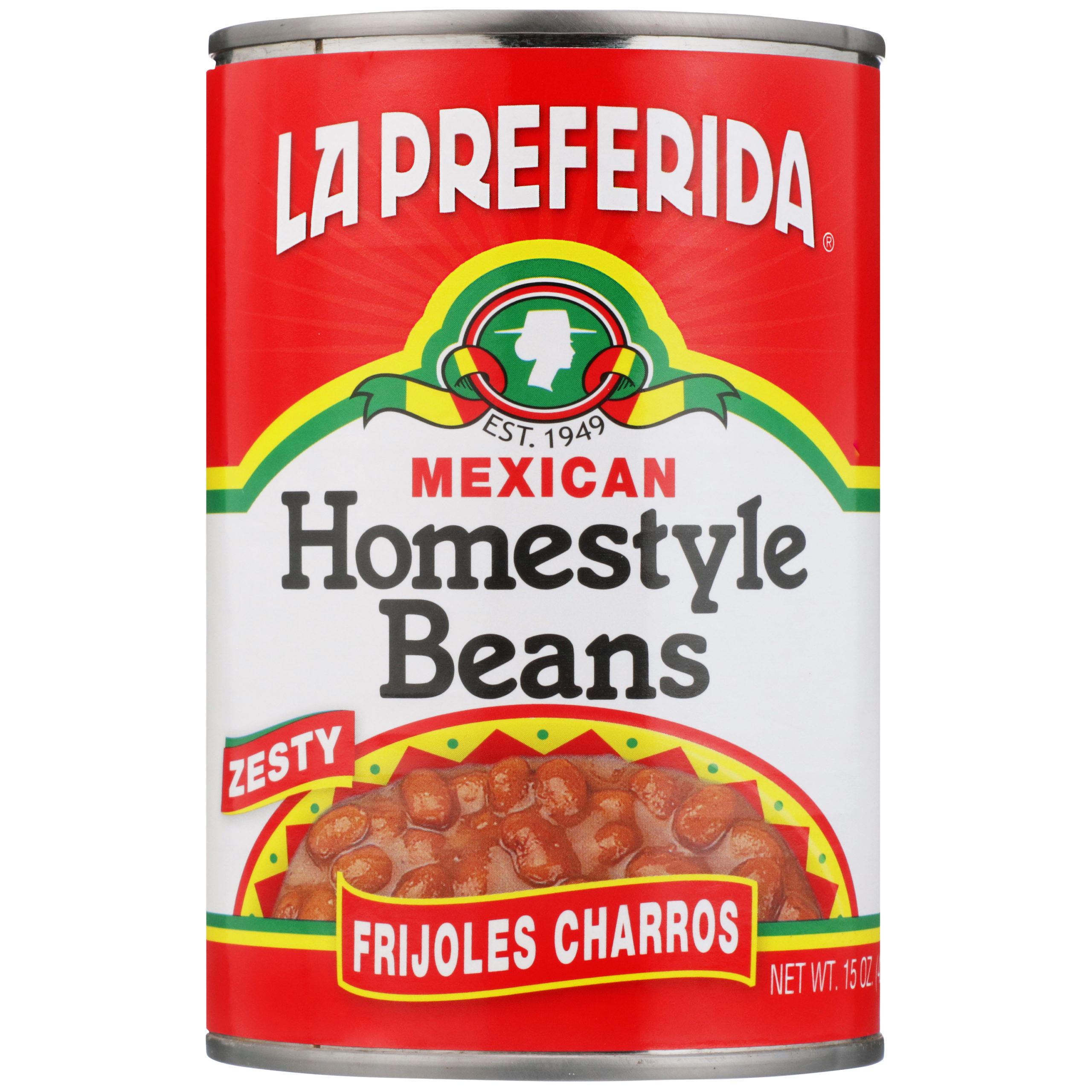la preferida frijoles charros, la preferida charro beans, frijoles charros, charro beans, mexican beans, canned mexican beans, cowboy beans