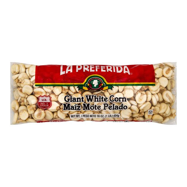 la preferida giant white corn, la preferida white corn, dried white corn, white corn kernels, buy white corn