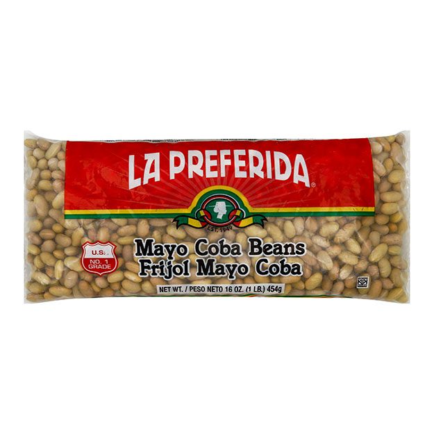 la preferida mayo coba beans, la preferida beans, dried mayo coba beans, 1lb bag mayo coba beans
