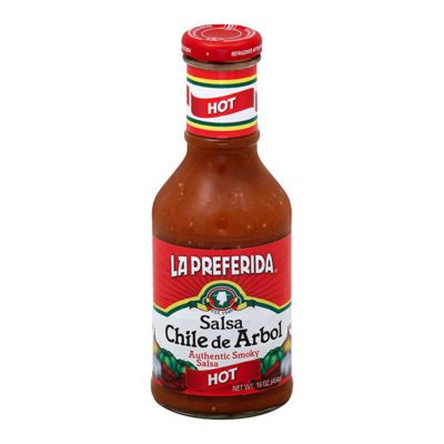 La Preferida Chile de Arbol Hot Salsa – 16 oz Bottle