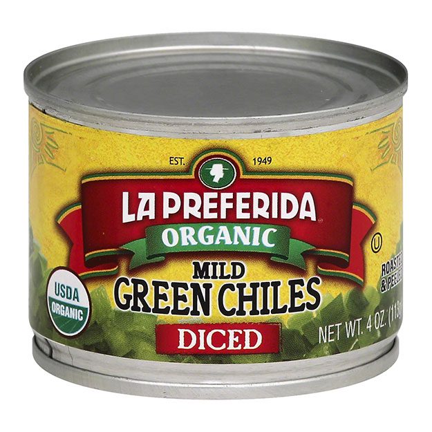 Organic Diced Green Chiles, Mild