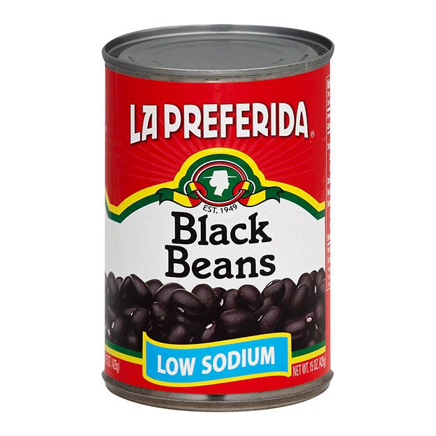 Low Sodium Black Beans Frijoles Negros Bajos En Sodio La Preferida