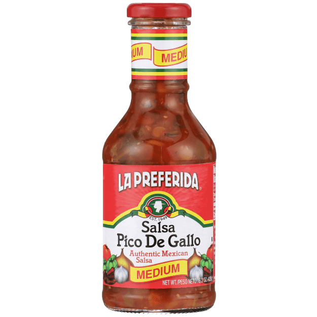 La Preferida Pico de Gallo Salsa, Medium, 15.3oz bottle
