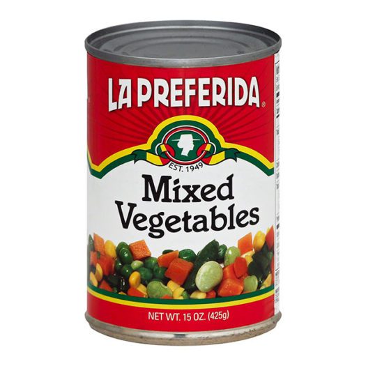 Mixed Vegetables, 15oz can Vegetales Mixtos La Preferida