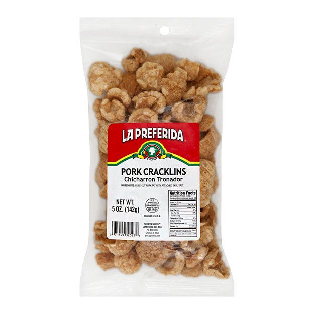 La Preferida Pork Cracklins (Chicharron Tronador), 5oz bag