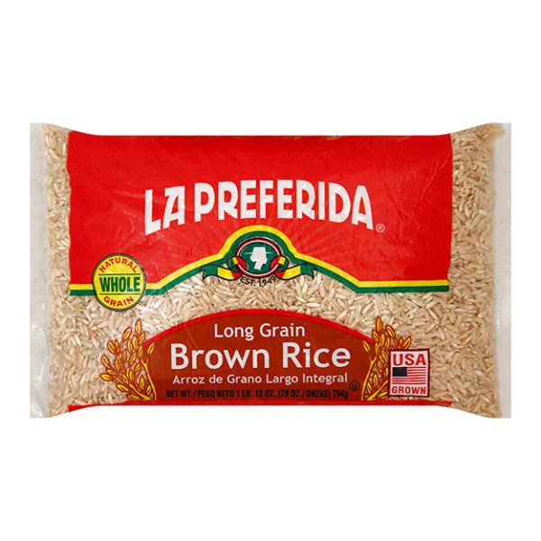 La Preferida Long Grain Brown Rice, 1lb 12oz bag