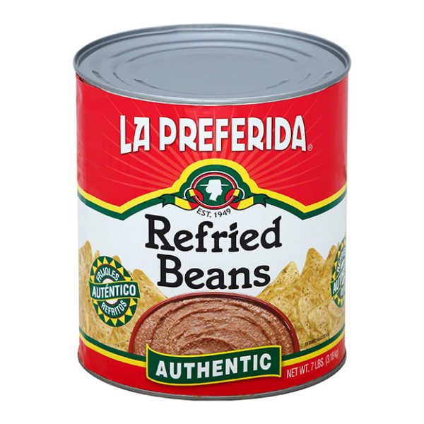 Authentic Refried Pinto Beans, 10 Can Foodservice La Preferida
