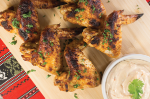 Grilled Fajita Wings with Jalapeno Aioli - La Preferida Recipe