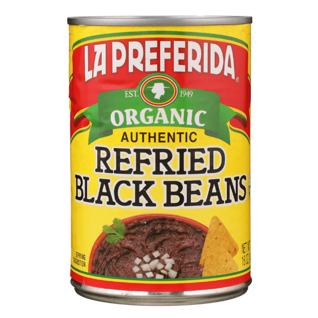 la preferida organic refried black beans, la preferida organic refried beans, organic refried beans, organic refried black beans, refried black beans