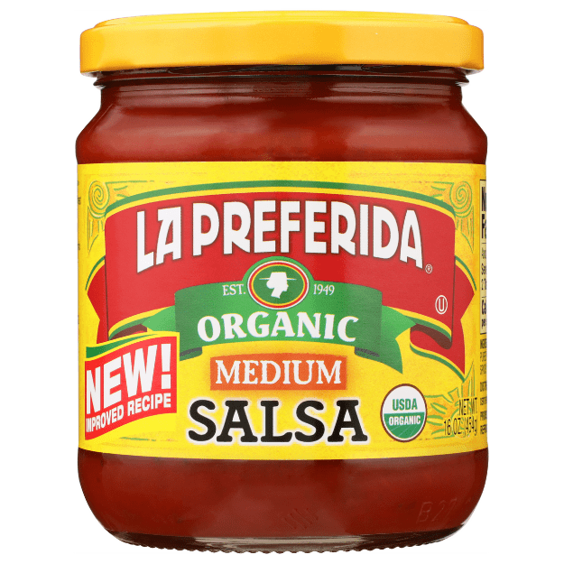 la preferida organic salsa, la preferida medium salsa, medium red salsa, organic red salsa, buy organic red salsa, organic red salsa near me