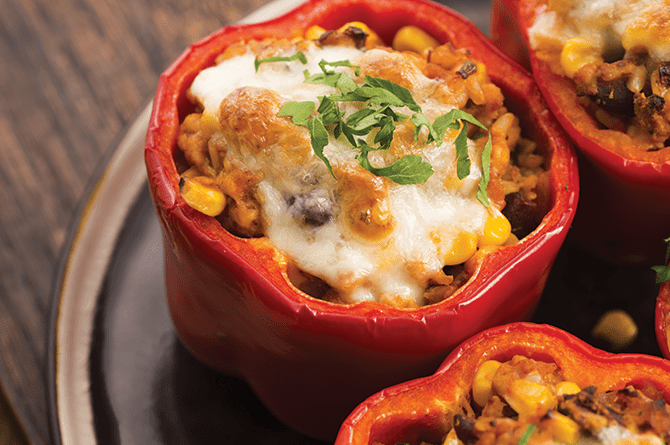 Authentic Mexican Stuffed Peppers