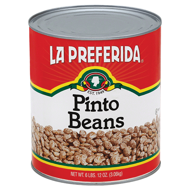 La Preferida Pinto Beans, Foodservice size can, 108oz