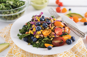 Lentil and Kale Blueberry Salad - La Preferida Recipe