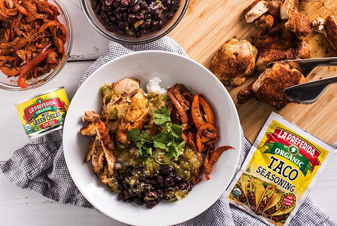 La Preferida Organic Meal Prep Chicken Burrito Bowl