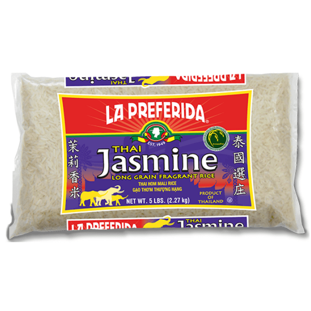 la preferida thai jasmine rice, la preferida long grain rice, thai jasmine rice, buy thai jasmine rice, jasmine rice, 5lb bag of jasmine rice