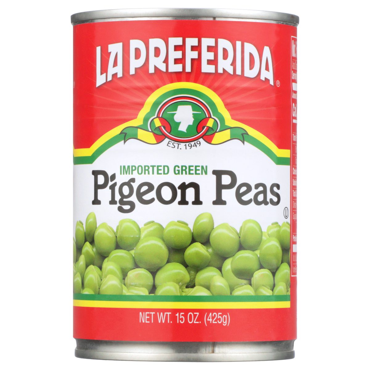 la preferida pigeon peas, la preferida gandules, canned pigeon peas, canned gandules, pigeon peas in a can, gandules in can, canned peas, canned beans