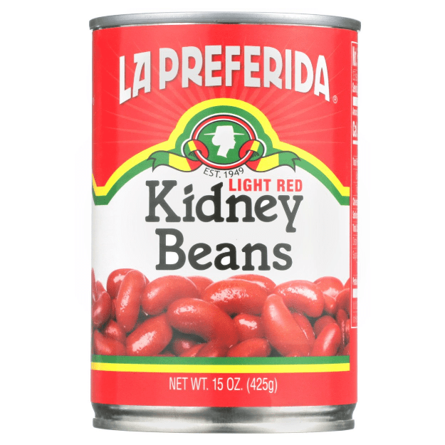 la preferida kidney beans, la preferida light red kidney beans, canned kidney beans, habichuelas colorados, frijoles colorados