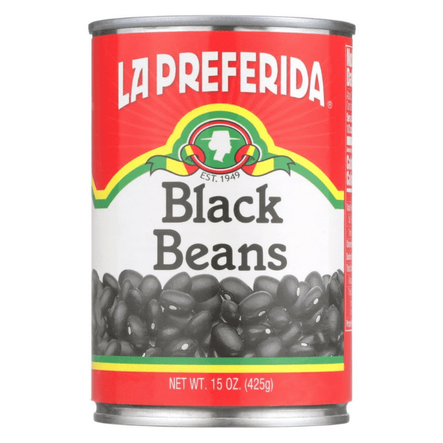 la preferida black beans, mexican black beans, canned black beans, black beans in a can, buy black beans, canned beans, frijoles negros