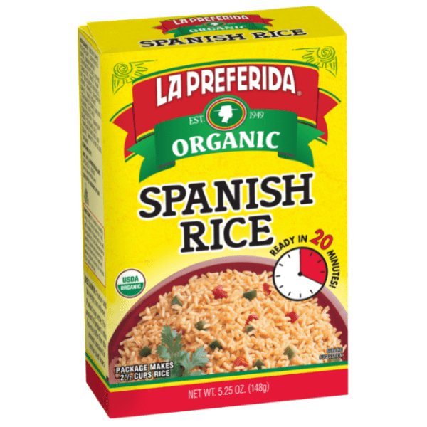 organic rice, organic spanish rice, spanish rice, healthy rice, boxed rice, quick rice