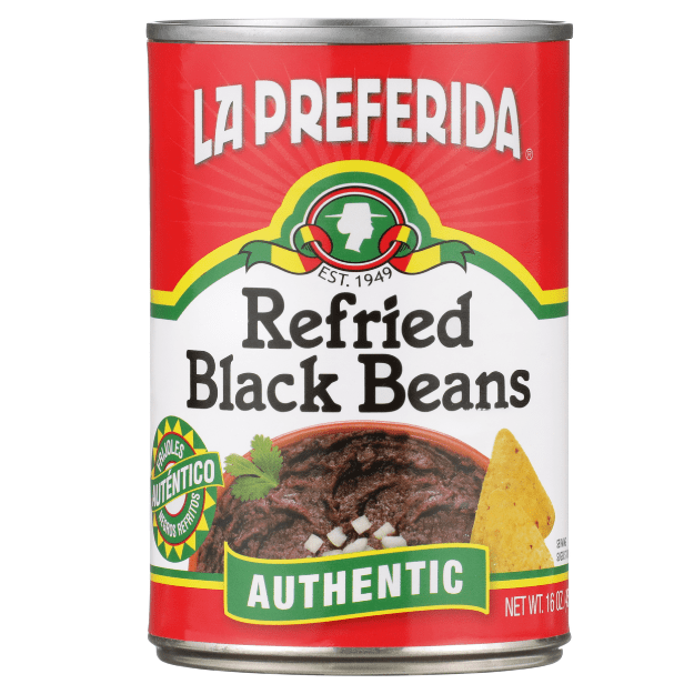 la preferida refried beans, la preferida refried black beans, refried beans, refried black beans, healthy refried beans, refried beans in a can, buy refried beans