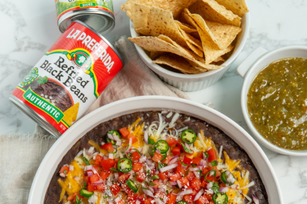 La Preferida Refried Black Bean Dip - Game Day Recipe