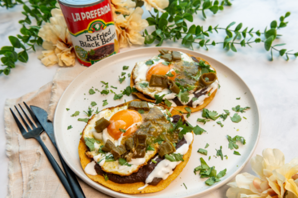 La Preferida Vegetarian Mexican Breakfast Tostada, Budget-Friendly Recipe
