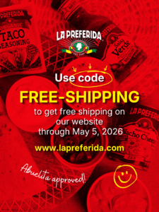 Free shipping code for La Preferida Cinco de Mayo online sale.